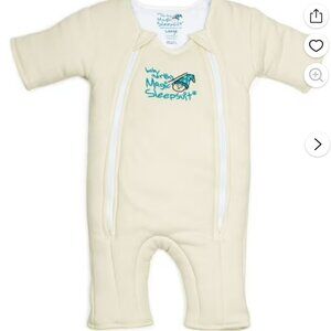 2x Baby Merlin's Magic Sleepsuit - Infant Swaddle Transit - Cream - 3-6M